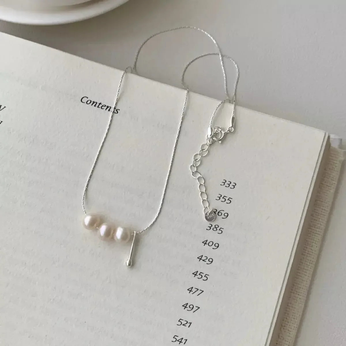 Freshwater Pearl 925 Sterling Silver Necklace - Plush Fashion Hub