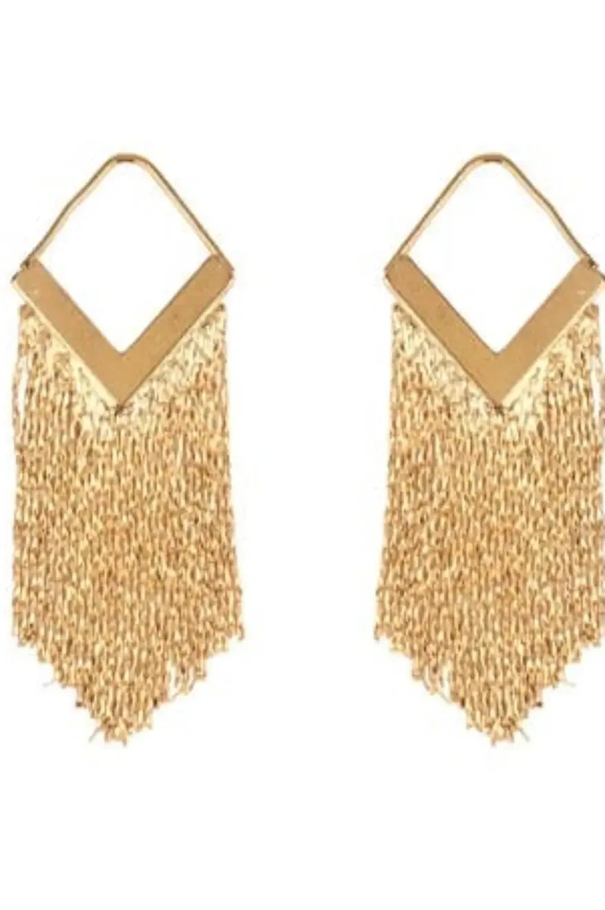 Fringe earrings - Plush Fashion Hub