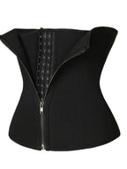 Full-size Plush Fashion Hub zipper shaping band with hook and eye closure for tummy control and figure shaping.