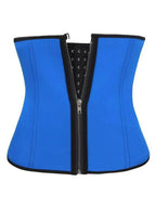 Full-size Plush Fashion Hub zipper shaping band with hook and eye closure for tummy control and waist slimming.