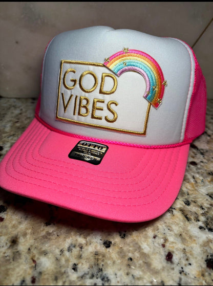 God Vibes Trucker Hat Pretty Little Patriot