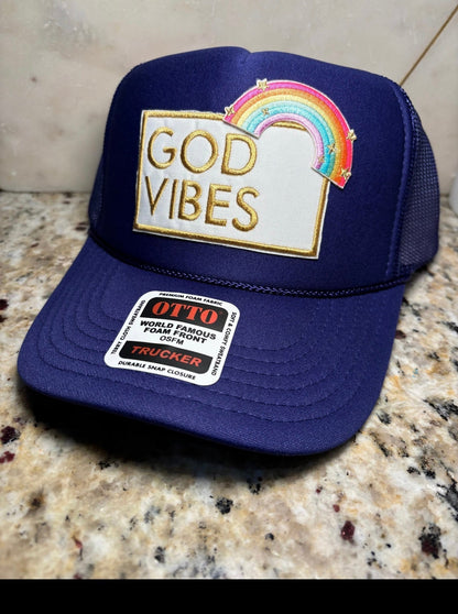 God Vibes Trucker Hat Pretty Little Patriot