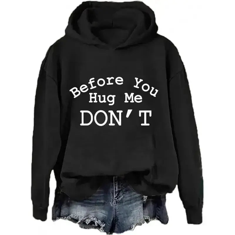 Unisex funny graphic print hoodie from Plush Fashion Hub, cozy street style pullover with playful design and comfortable fit.