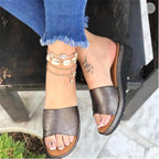 Comfortable wedge heel women's sandals with mid-height design and stylish straps, perfect for casual summer wear.