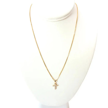 Gold Heavenly Sacred Cross Necklace Pretty Little Patriot