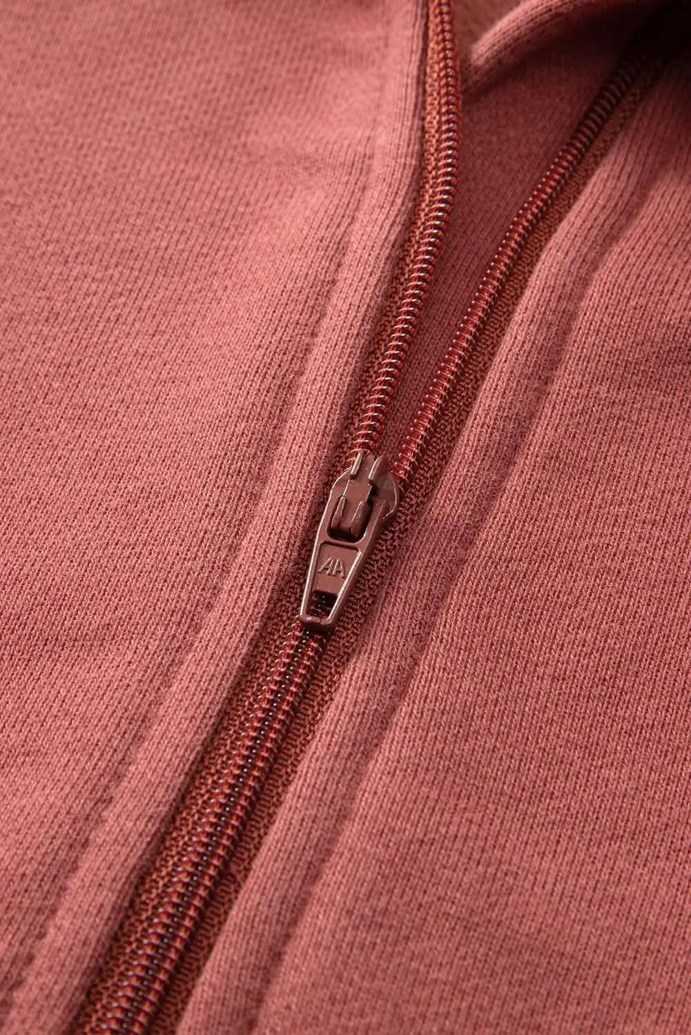 Green ribbed zip stand-collar sweatshirt for women with thumbhole sleeves by Gilded Glamour Shop, casual and comfortable.