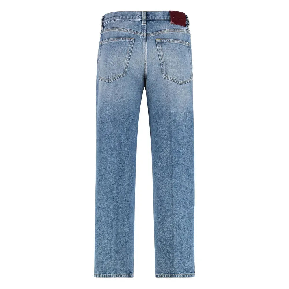Gucci Blue Denim - Straight-Leg Jeans Women - Plush Fashion Hub