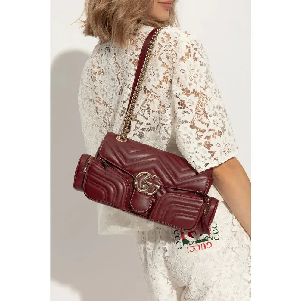 Gucci Red Shoulder Bags Women - Plush Fashion Hub