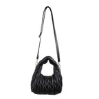 Black H-Miu Bag from The House of Stylez featuring sleek design and stylish leather material.