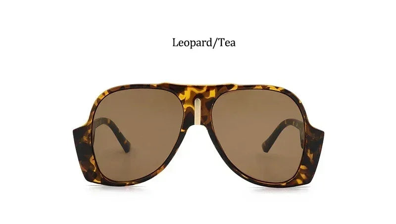 Oversized pilot sunglasses for women and men with gradient lenses, UV400 protection, luxury vintage eyewear by Plush Fashion Hub