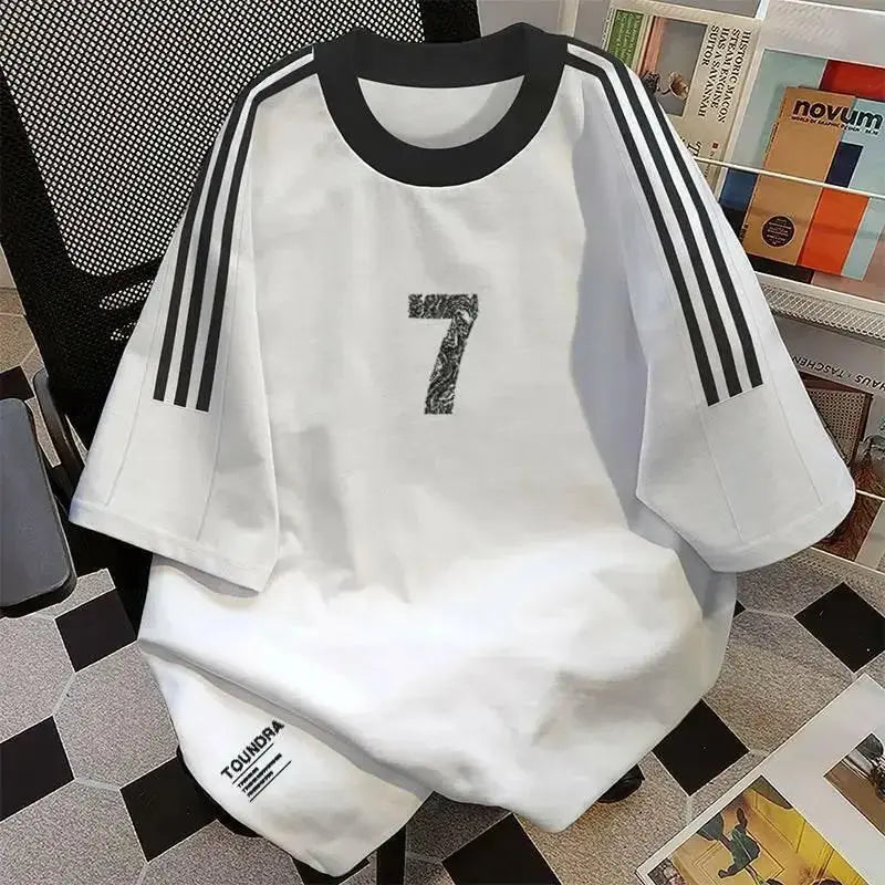 Men's heavyweight vintage cotton short sleeve 2-piece streetwear set by Plush Fashion Hub, featuring a casual, comfortable design.