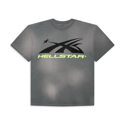 Hellstar Sports Core Logo Gel T-Shirt Grey - Plush Fashion Hub