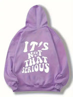 High-street loose fit cotton hoodie from Plush Fashion Hub with a relaxed, comfortable style and casual streetwear look.