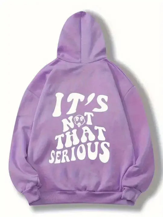 High-street loose fit cotton hoodie from Plush Fashion Hub with a relaxed, comfortable style and casual streetwear look.