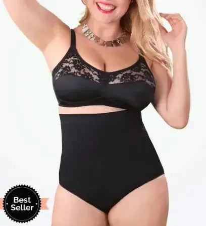 High-waisted seamless shapewear briefs by Plush Fashion Hub with tummy control and butt-lift design for women.