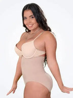 High-waisted seamless shapewear briefs by Plush Fashion Hub with tummy control and butt-lift design for a smooth silhouette.