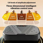 Full-body vibration plate from Plush Fashion Hub, a home fitness machine for body shaping and muscle toning.