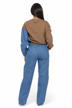 Two-tone long sleeve pants set by The House of Stylez, featuring a matching top and bottoms in stylish fabric.