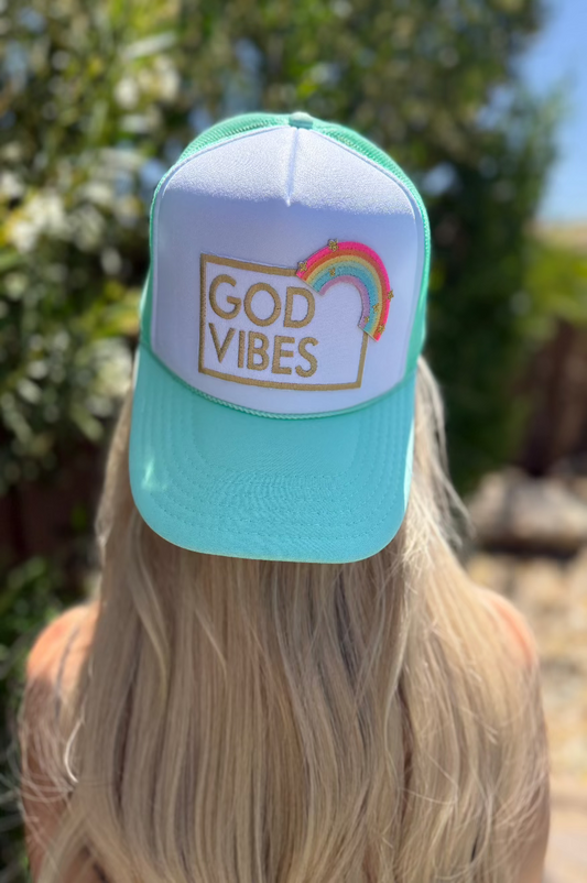 God Vibes Trucker Hat Pretty Little Patriot