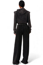 Two-piece crop hoodie and wide-leg sweat suit from The House of Stylez, featuring comfortable, stylish casual wear.