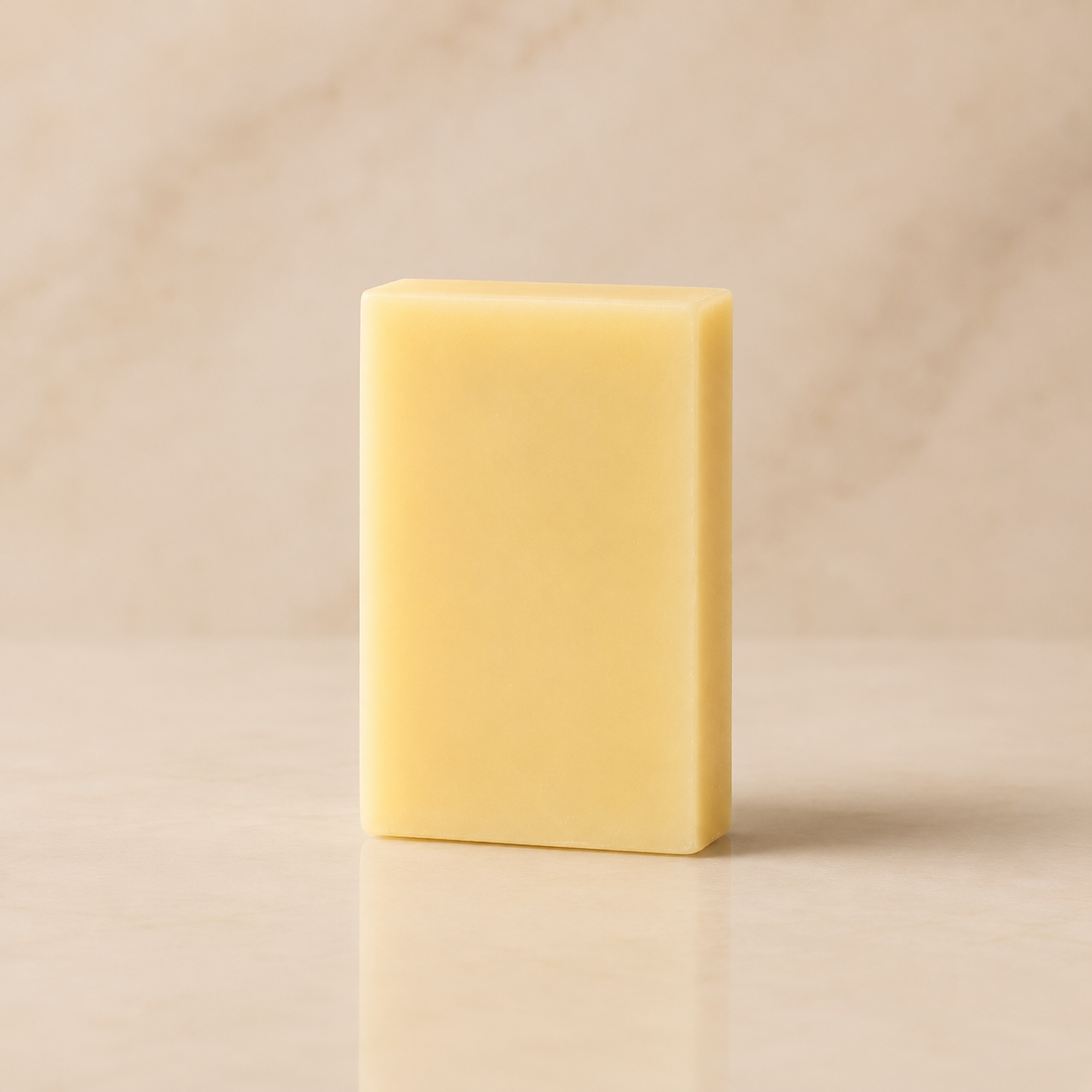 White Tea and Ginger Plush Fashion Hub bar soap with a smooth, clean appearance, highlighting natural ingredients and elegant packaging.