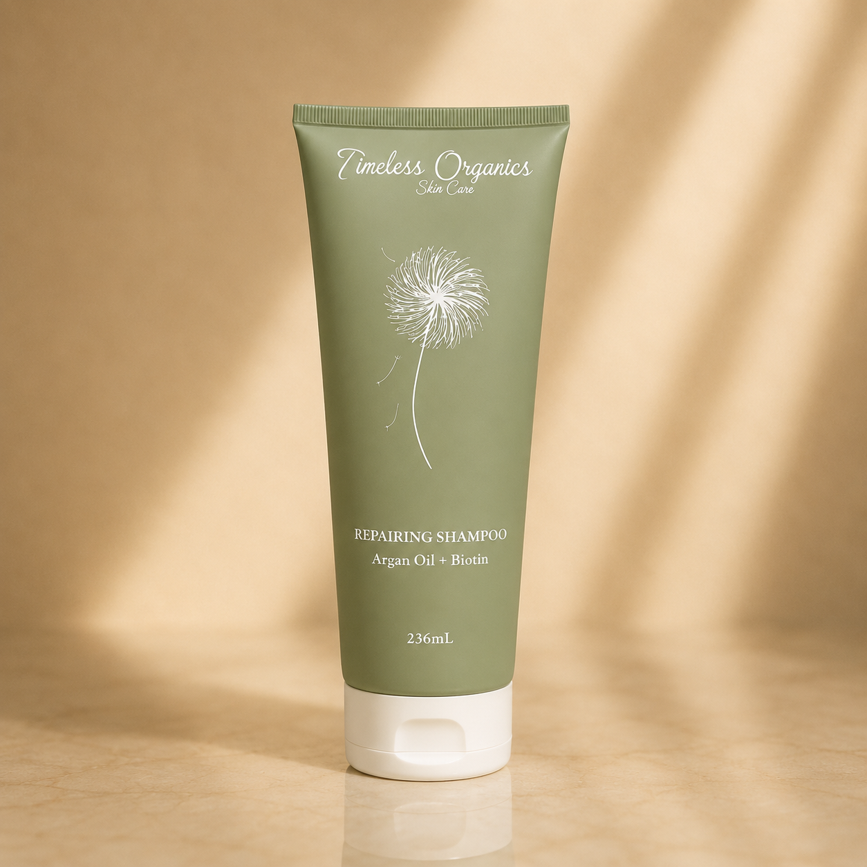 Plush Fashion Hub repairing shampoo bottle for hair care, featuring a sleek design and labeled for nourishing hair treatment.