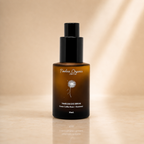 Close-up of Plush Fashion Hub Timeless Eye Serum bottle with dropper applicator on a neutral background.