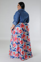 Plus size Jaccina dress by Fasheabe featuring a flowing design and vibrant pattern, perfect for casual or semi-formal occasions.