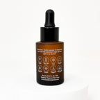 Timeless Organics Skin Care Replenishing Radiance Oil serum in a glass dropper bottle, with a natural and soothing appearance.