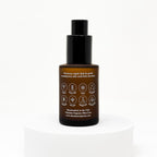 Timeless Organics Skin Care Timeless Glow Serum bottle with dropper, showcasing the serum's sleek design and clear liquid inside.