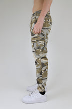ARMOR JEANS AR1001 light camo cargo joggers pants with multiple pockets and relaxed fit, casual streetwear style.