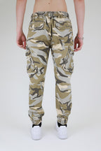 ARMOR JEANS AR1001 light camo cargo joggers pants with multiple pockets and relaxed fit, suitable for casual wear.