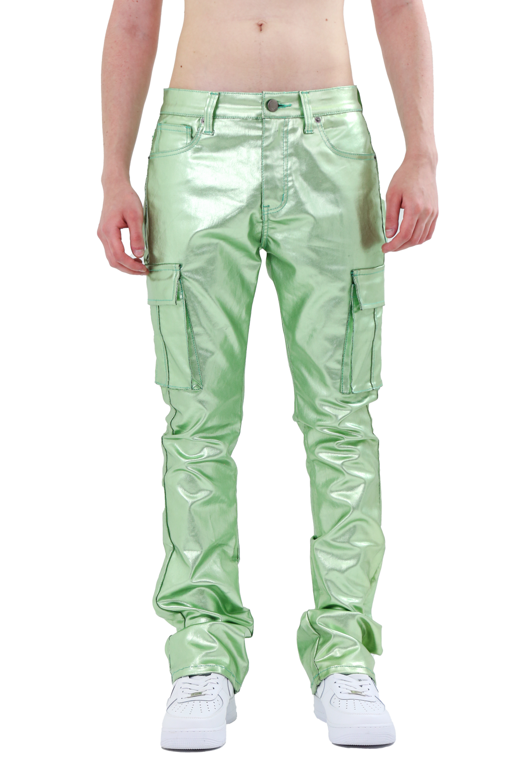 ARMOR JEANS ASJ8069 Metallica dip stacked jeans featuring distressed denim and a modern fit, displayed on a neutral background.