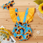Girls' jumpsuit with suspenders in stylish design, featuring trendy details from Trendy Attic Store01