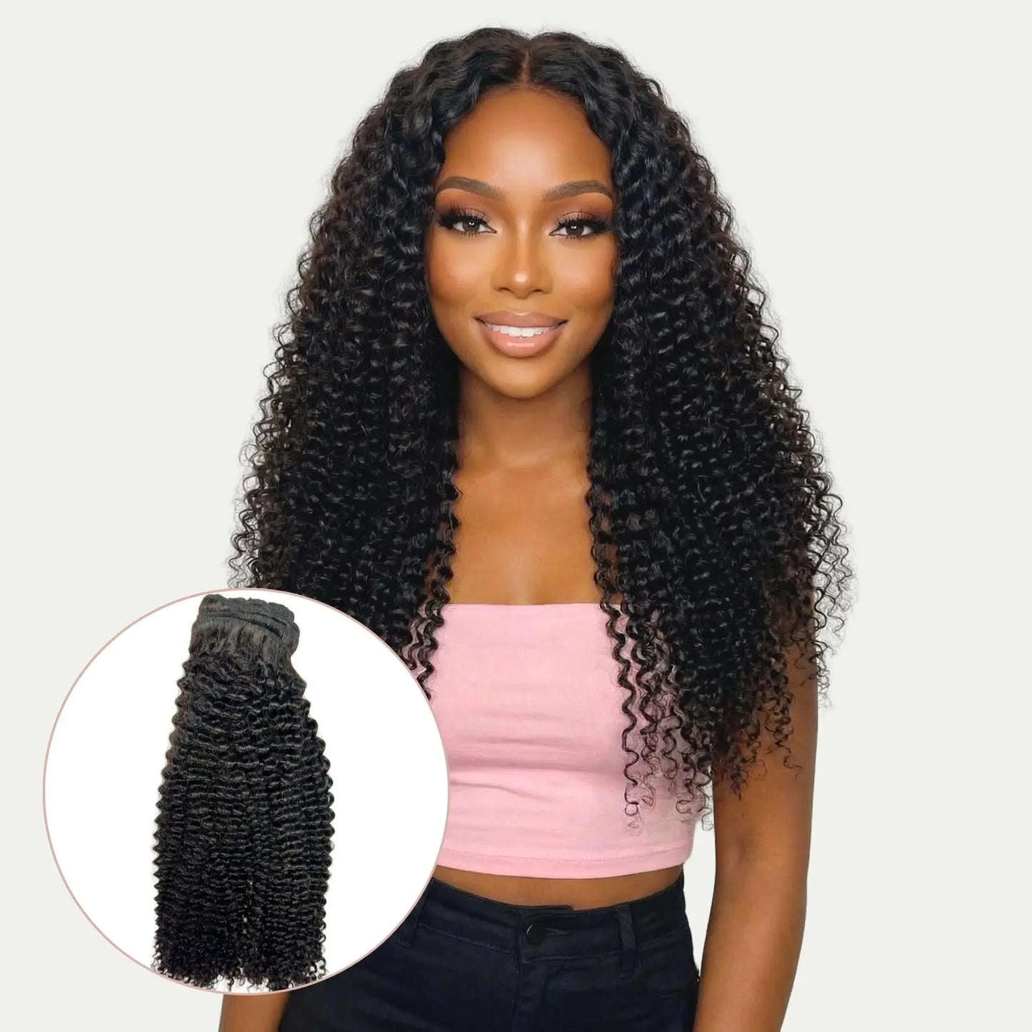 Jerry Curl Clip-In 100% Human Hair Extensions - Plush Fashion Hub