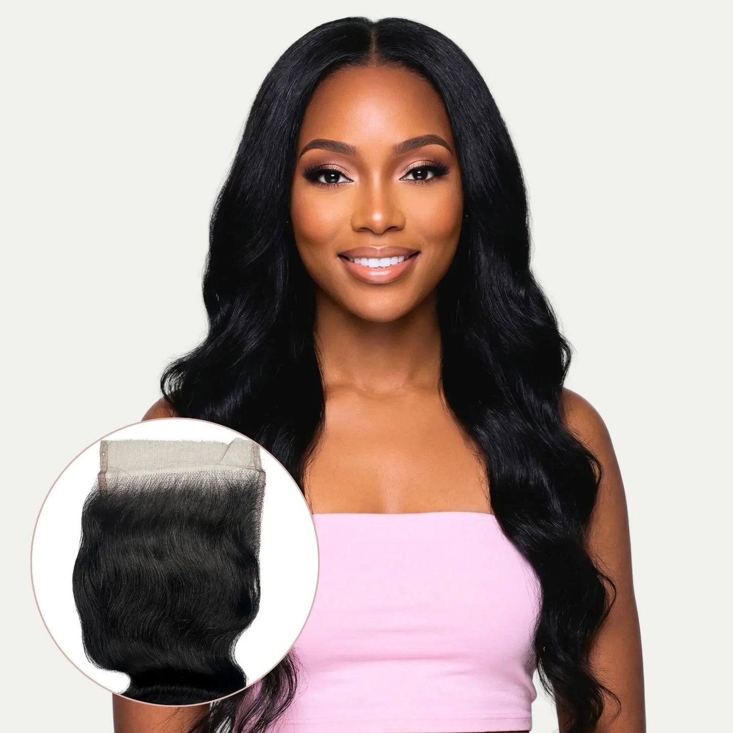 Jet Black Body Wave 4x4 HD Lace Human Hair Closure - Plush Fashion Hub