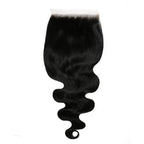 Jet Black Body Wave 6x6 HD Lace Human Hair Closure - Plush Fashion Hub