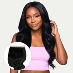 Jet Black Body Wave 6x6 HD Lace Human Hair Closure - Plush Fashion Hub