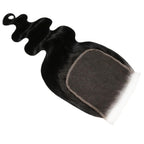 Jet Black Body Wave 6x6 HD Lace Human Hair Closure - Plush Fashion Hub