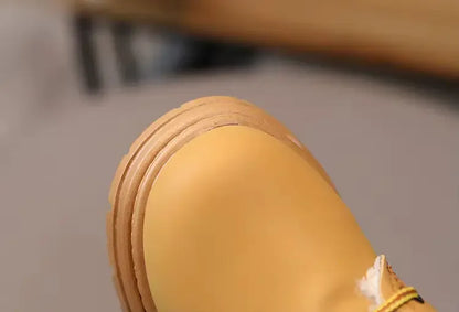 Kids Winter Ankle Boots - Non-Slip Lace Up Boots with Zipper | AURORE LUXURE - Plush Fashion Hub