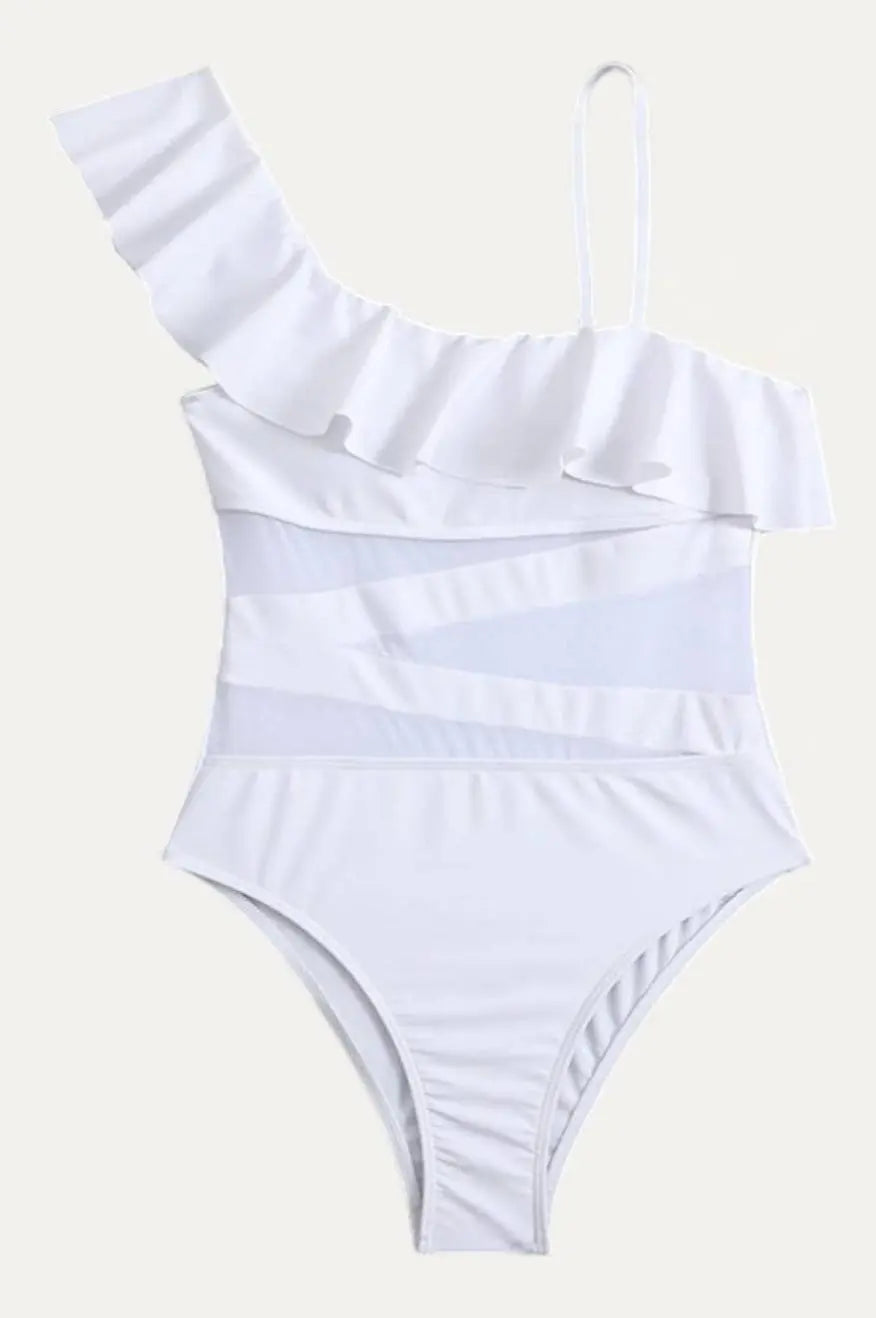 Kimberly White One-Piece Swimsuit Pretty Little Patriot