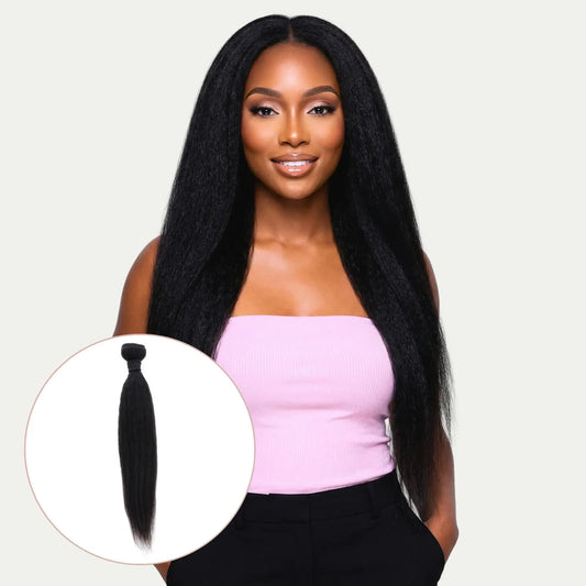 Kinky Straight 100% Human Hair Bundles - Plush Fashion Hub