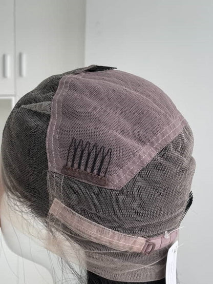 Shade Knotless In Premium Blond, Human Hair Swiss Full Lace, Tailbone, Glueless Poshglad Braided Wigs