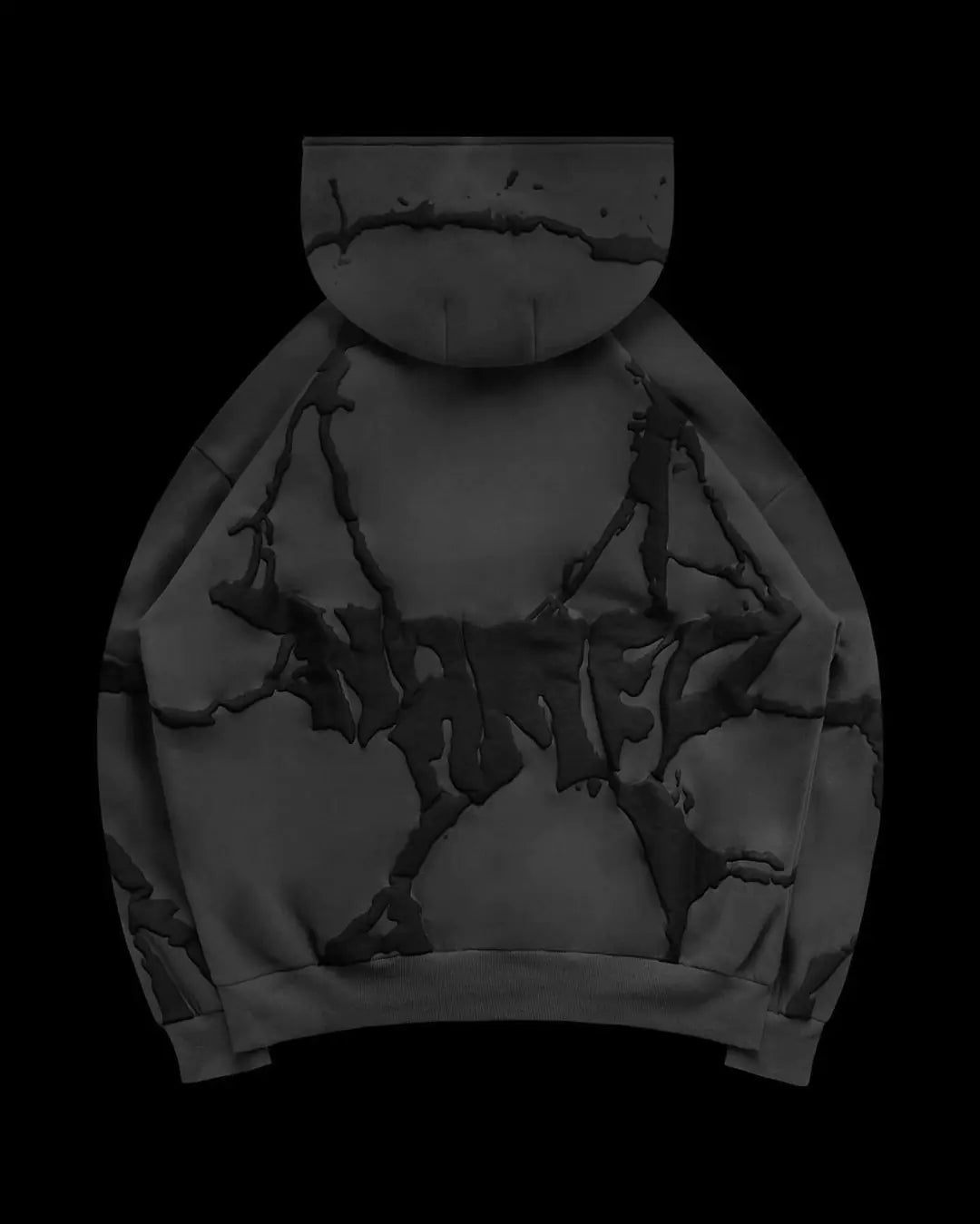 Plus size women's hooded sweatshirt set with foam print in three colors, comfortable and stylish casual wear from Trendy Attic Store01.