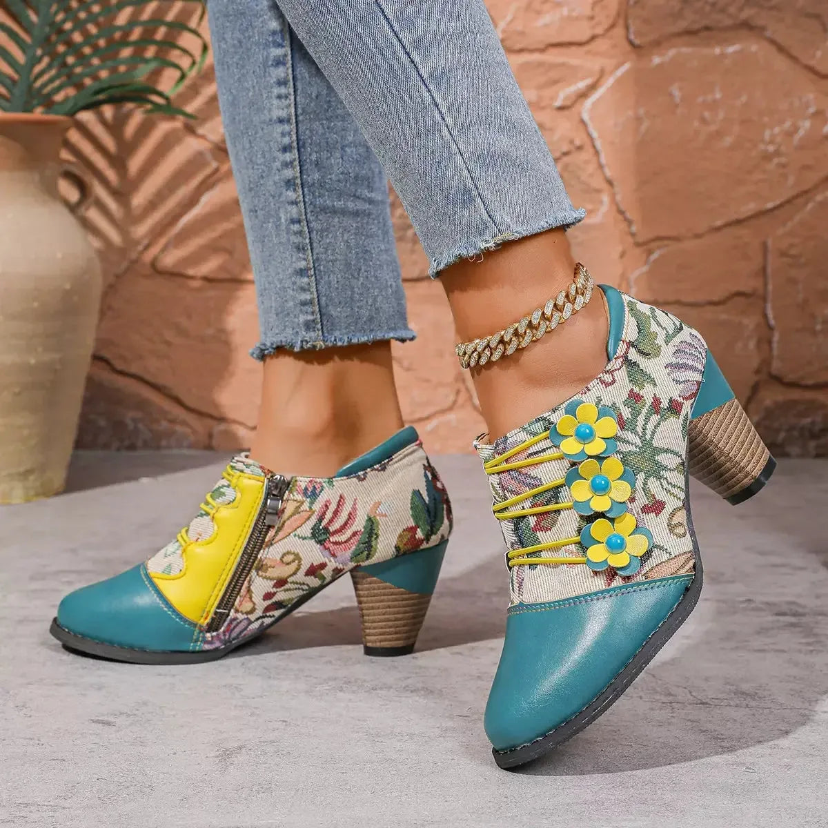 Lace-Up Vegan Leather Ankle Boots - Urban Edge - Plush Fashion Hub