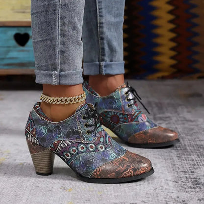 Lace-Up Vegan Leather Ankle Boots - Urban Edge - Plush Fashion Hub