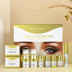 Lightweight synthetic false eyelashes in natural dyeing style, soft and plush, designed for a natural, enhanced eyelash look.