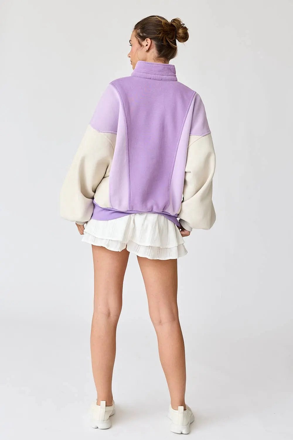 Lavender Color Block Sweatshirt Pretty Little Patriot
