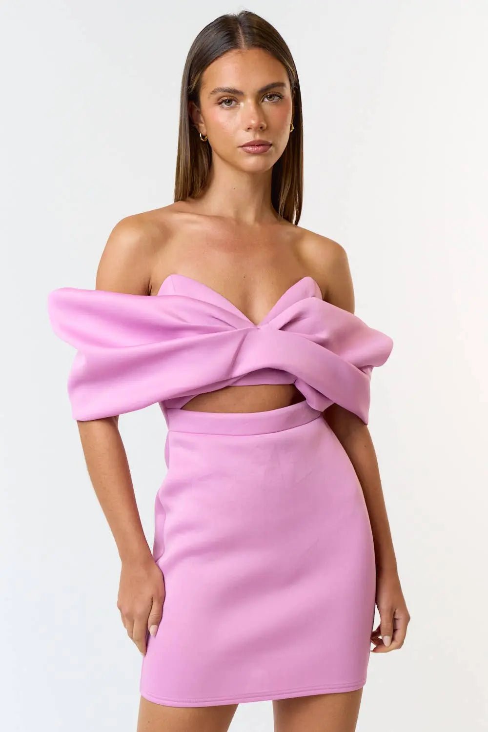 Lavender Scuba Mini Dress Pretty Little Patriot