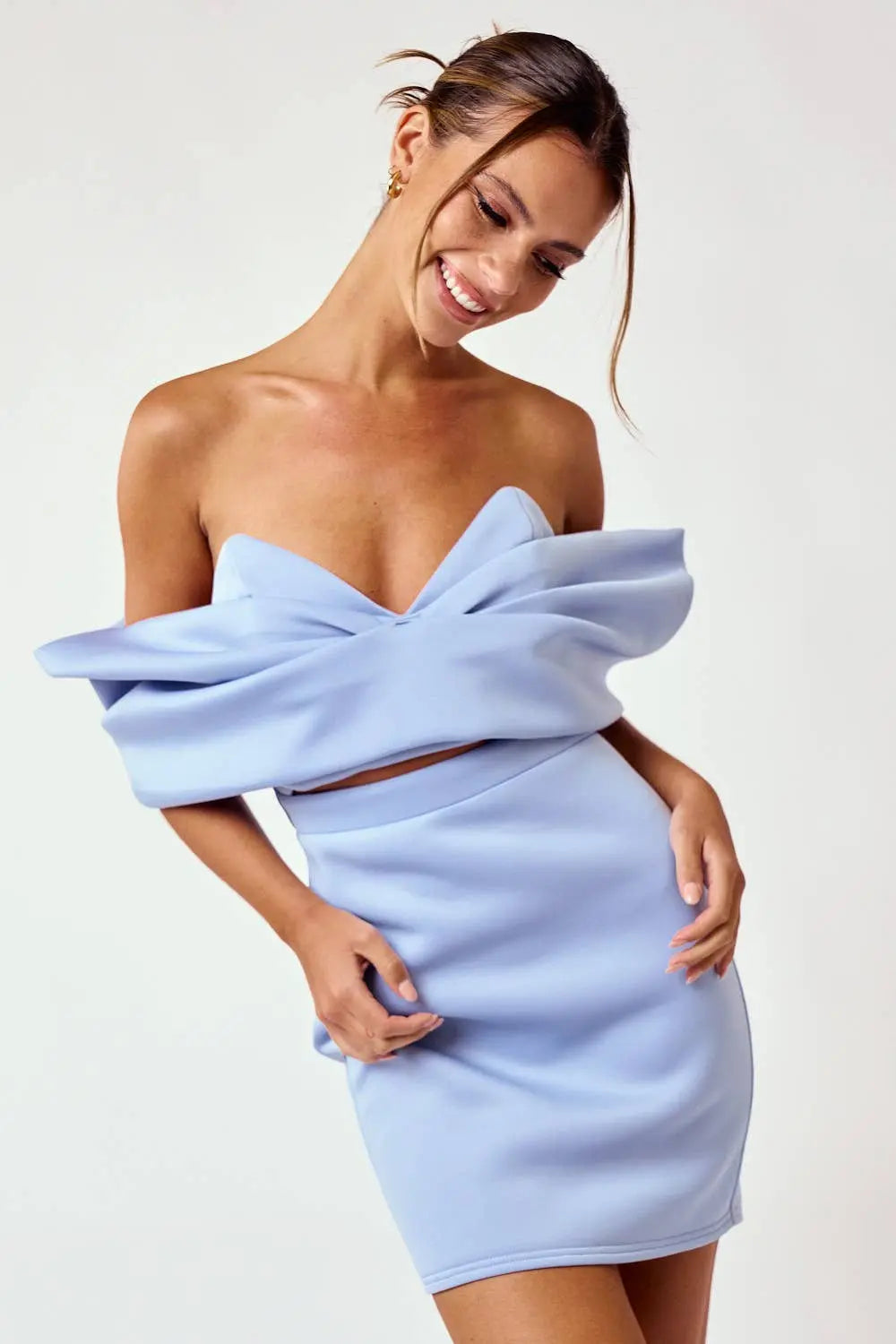 Lavender Scuba Mini Dress Pretty Little Patriot